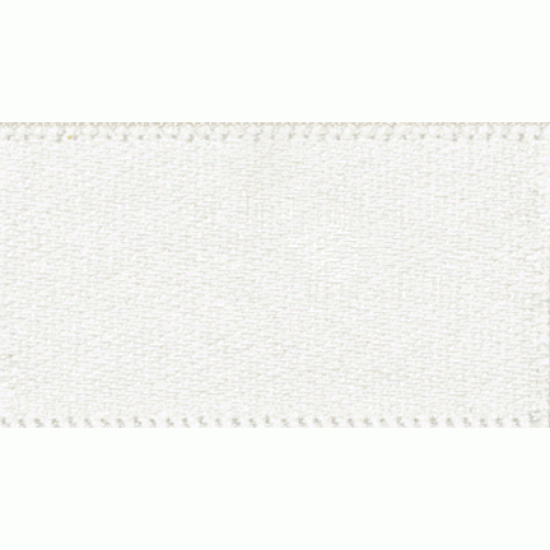 Double Faced Satin Ribbon 70mm, Bridal White