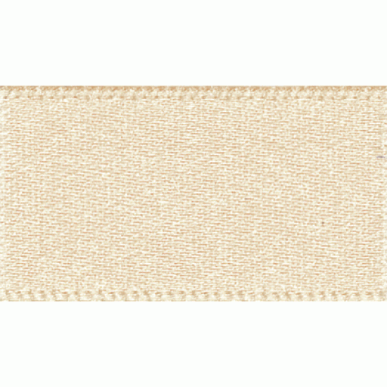 Double Faced Satin Ribbon 7mm, Cream