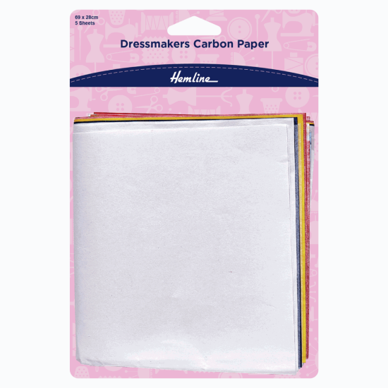 Dressmakers Carbon Paper 69 x 28cm 5 Sheets