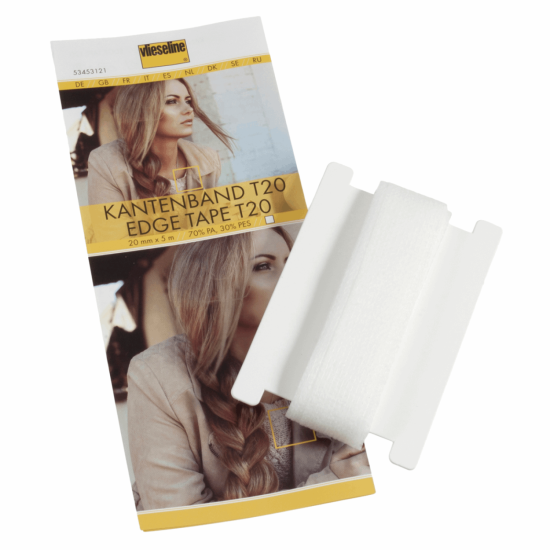Edge Tape Iron-On Pack of 5m x 20mm White