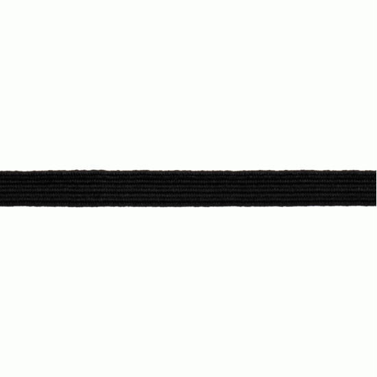 Elastic, Polyester 5mm, Black