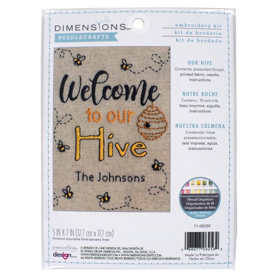 Embroidery Kit - Our Hive