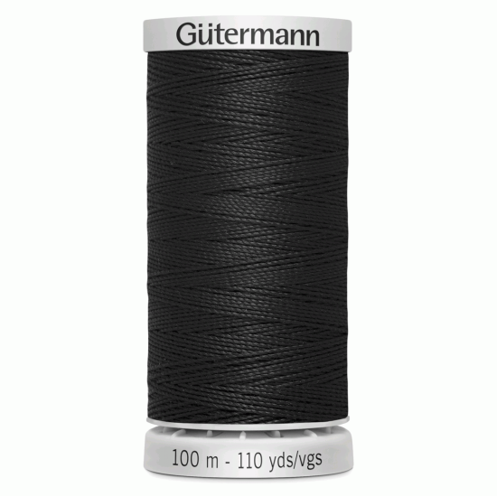 Extra Upholstery Thread Gutermann, 100m Colour 000 BLK