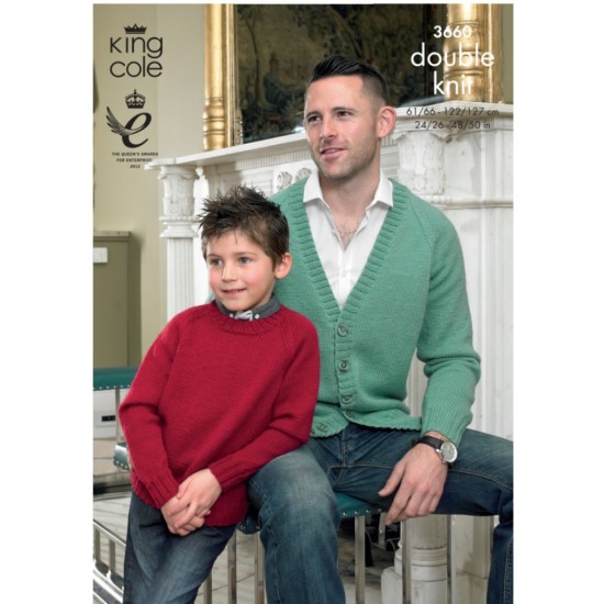 Family Cardigan and Sweaters Knitted in Merino Blend DK - 3660