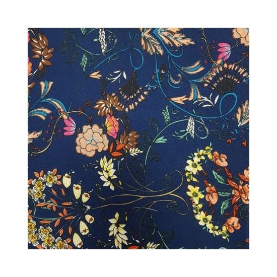 BOLT END (1M) Flower Bauble Crepe 100% Polyester 147cm Wide