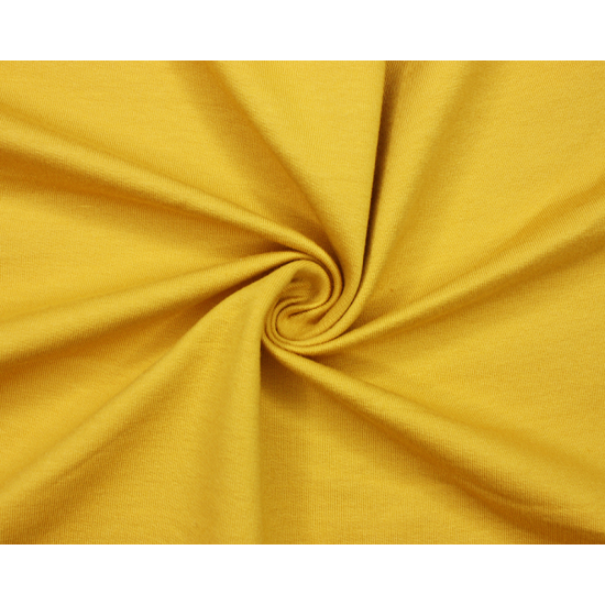 French Terry Loopback Cotton Jersey Mustard 155cm Wide 95% Cotton, 5% Elastane
