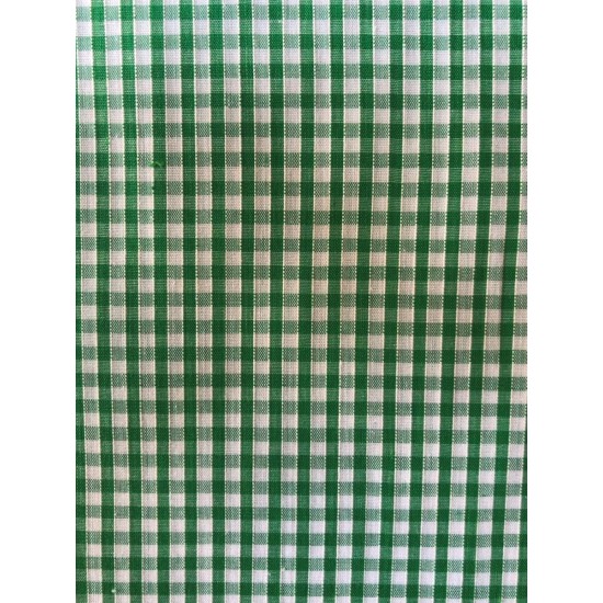 Green Gingham - Small, Polycotton