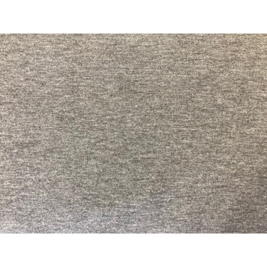 Grey Marl Cotton Jersey 150cm Wide 95% Cotton, 5% Elastane