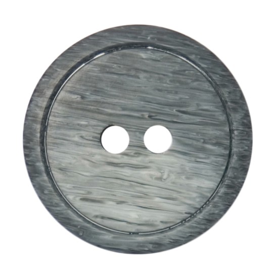 Grey Ombre Resin, 20mm 2 Hole Button