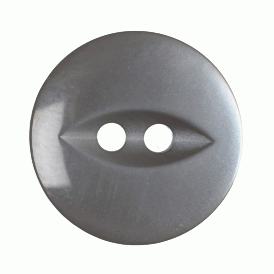 Grey Resin, 16mm Fish Eye 2 Hole Button
