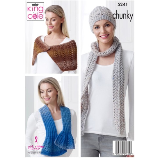 Hats, Scarfs, Shawl, Twisted Neck Cowl and Neck Roll Crochet in Twirly Tweed Chunky - 5242