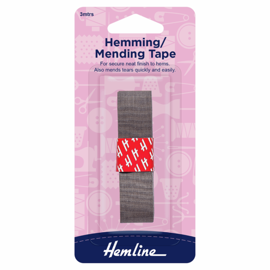Hemming Tape: 3m x 20mm: Grey