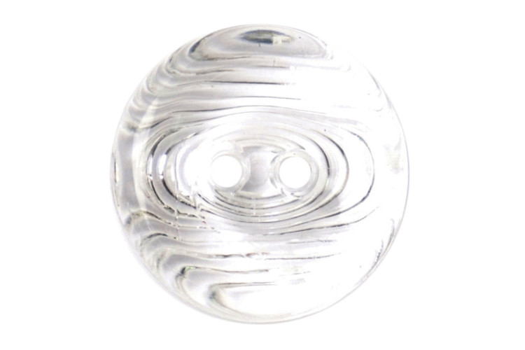 18mm Clear Wood Grain Button 2 hole 