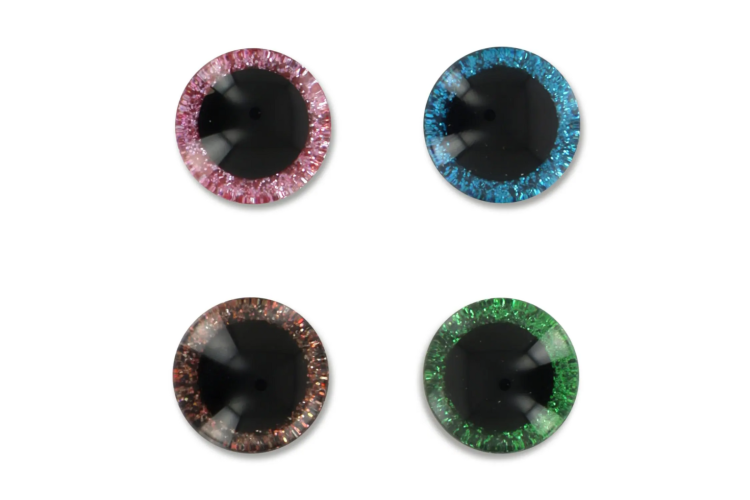 20mm Glitter Safety Toy Eyes - Select a Colour