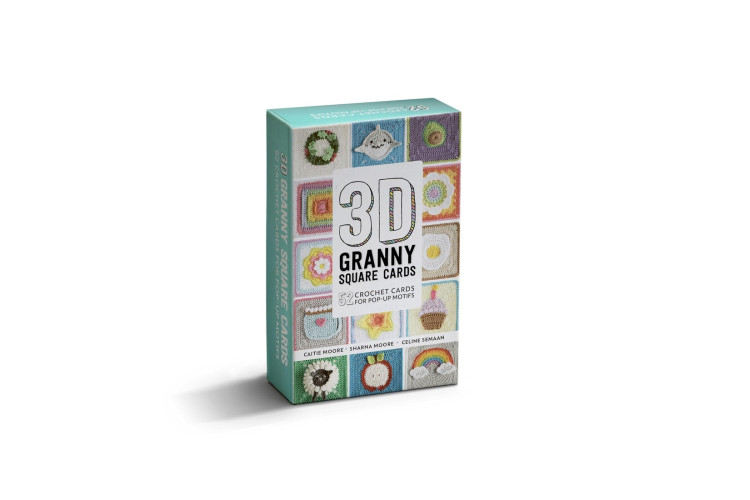 3D Granny Square Cards by Celine Semaan