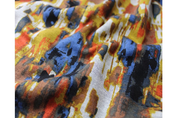 Abstract Tree Bark Ponteroma 55% Polyester, 45% Viscose 150cm Wide