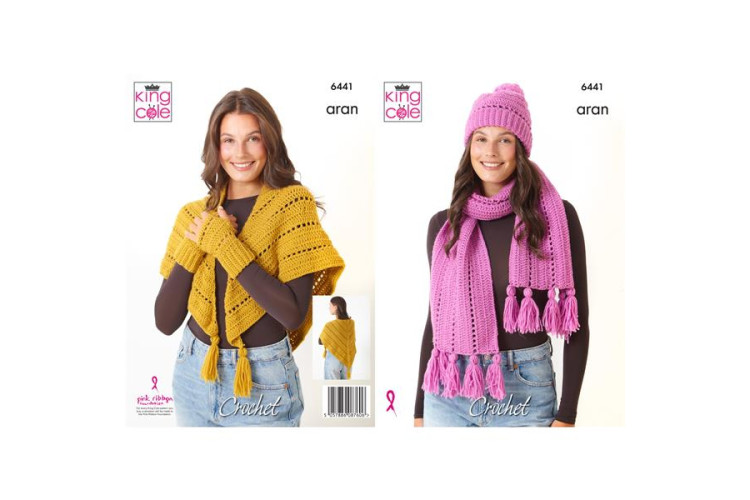 Accessories Crocheted in King Cole Fashion Aran - 6441