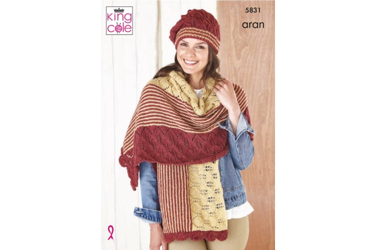 Accessories Knitted in Forest Aran - 5831