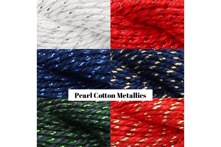 Anchor Pearl Cotton 5G - Metallic Coloured Range