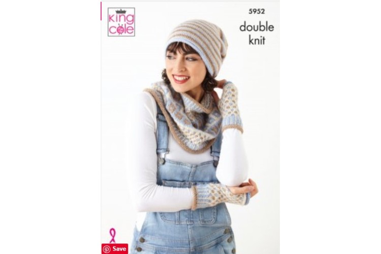Apparel Accessories: Knitted in King Cole Baby Alpaca DK - 5952