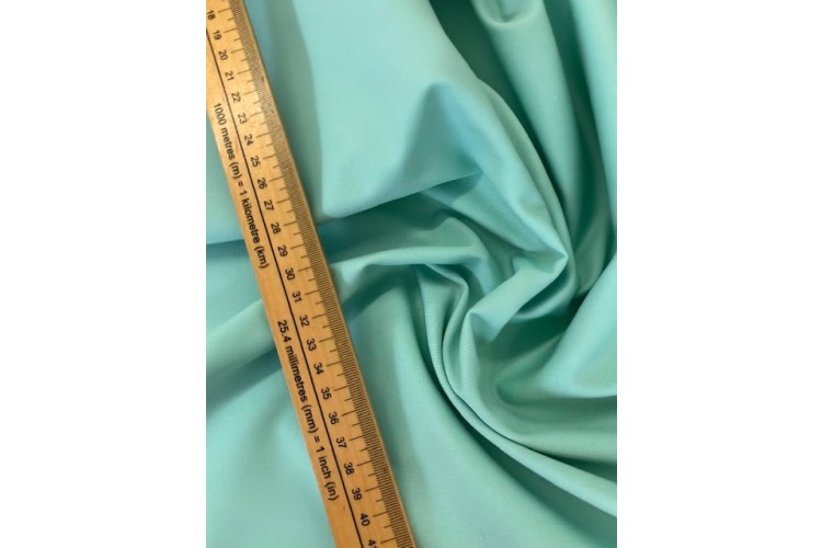 Aqua / Duck Egg Polycotton Twill 150cm Wide Polyester Cotton Blend