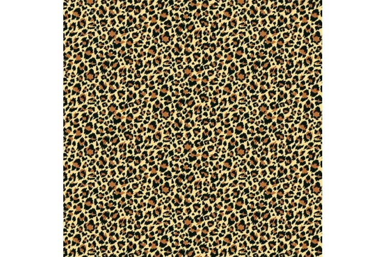 Around the World by Makower UK - Leopard Natural 100% Cotton 112cm Wide 