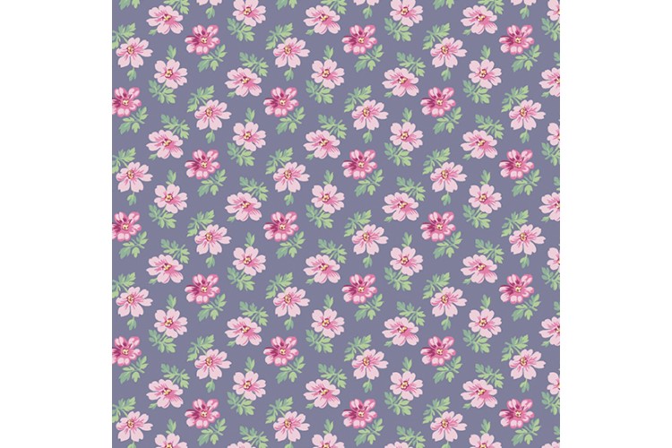 Avalon by Andover Fabrics - Mini Flowers - Blue 112cm Wide 100% Cotton 