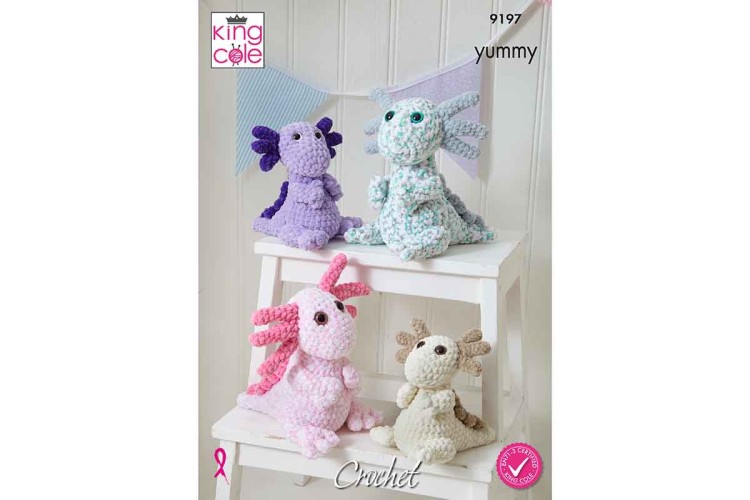 Crochet Axolotls Pattern - 9197