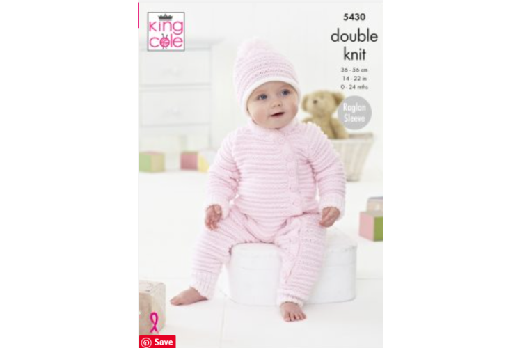 Baby Set Knitted in Cherished DK - 5430