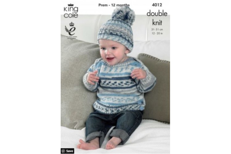 Baby Set Knitted with Cherish DK - 4012