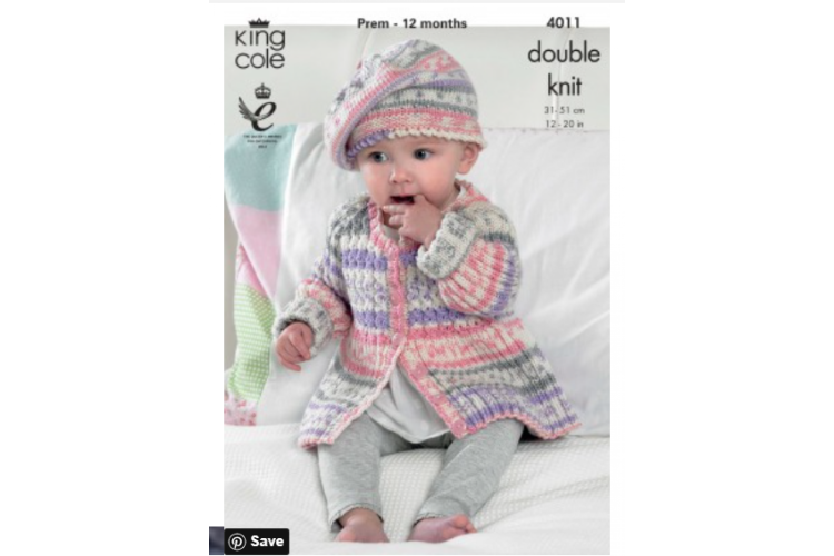 Baby Set Knitted with Cherish DK 4011