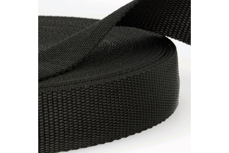 Bag / Strong Polypropylene Webbing 25mm Black