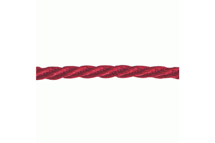 Barley Twist Cord, 5mm, Red