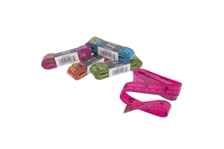 Basic Tape Measure, Metric & Imperial - 150cm / 60 inches - Coloured