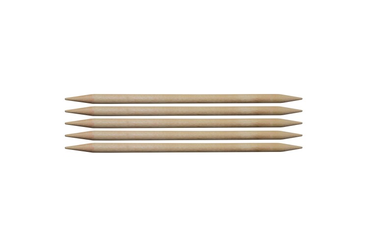 Basix Birch Double-Ended Knitting Pins Set of Five: 20cm x 8mm