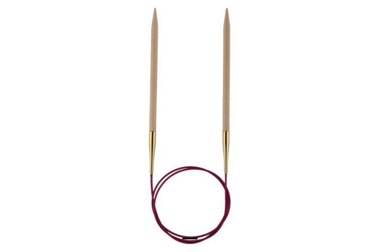 Basix Birch Knitting Pins Circular Fixed 80cm x 5mm