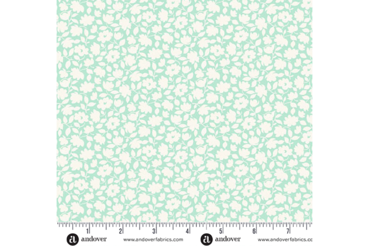 Beloved Blossoms by Andover Fabrics - Posy Mint 100% Cotton 112cm