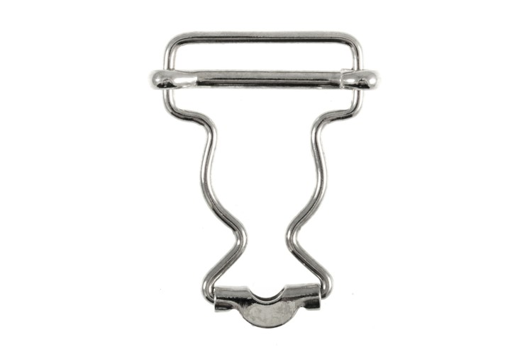 Bib & Brace Buckle, 25mm, Nickel, Pack of 2