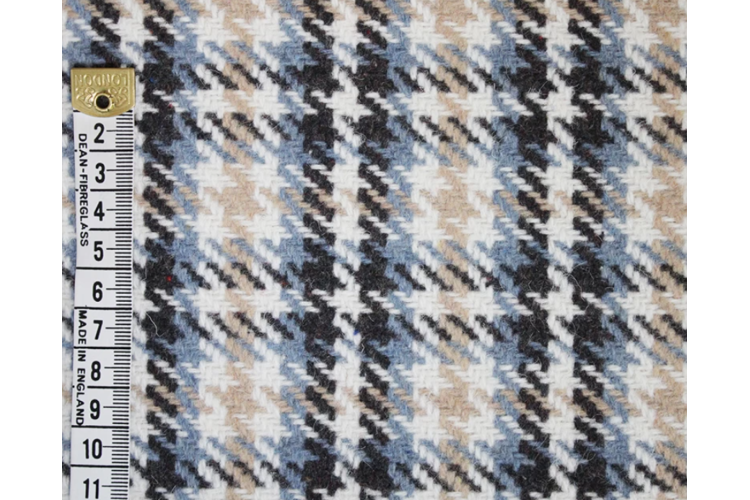 Big Houndstooth Tartan Wool Mix 80% Polyester 20% Wool 150cm