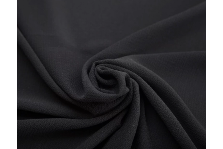 Black Bubble Crepe 97% Polyester, 3% Elastane 145cm
