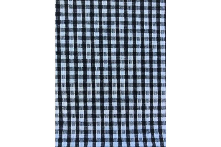 Black Gingham - Small, Polycotton