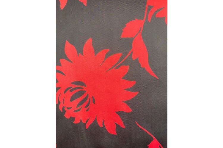 Black/Red abstract Flower