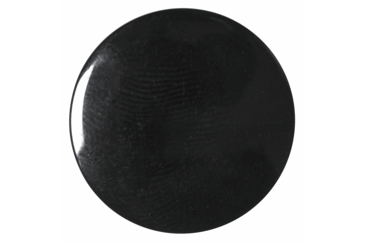 Black Resin, 15mm Shank Button