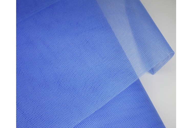 Blue Dress Net 100% Nylon 150cm Wide
