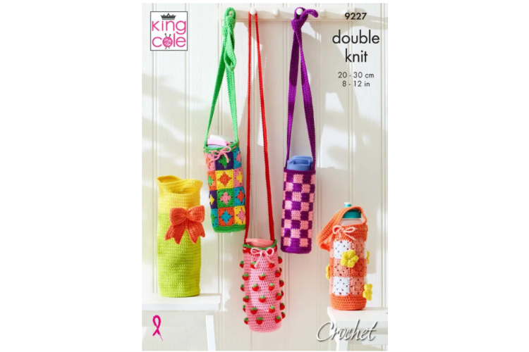 Bottle Bags, Crochet in Cottonsoft DK by King Cole - 9227