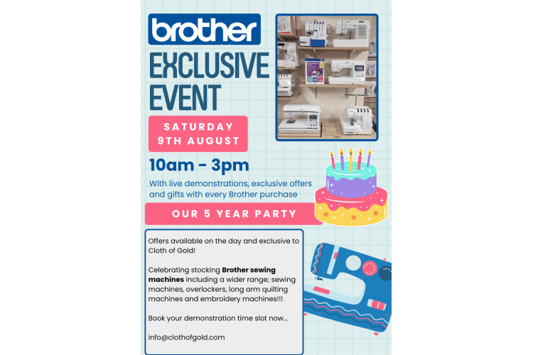 Brother Exclusive Offer Event - Saturday 9th August 2025