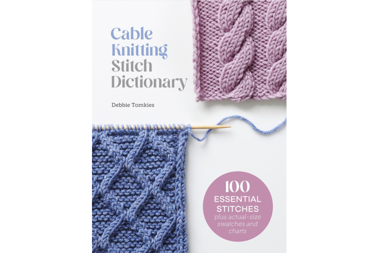 Cable Knitting Stitch Dictionary Book by Debbie Tomkies