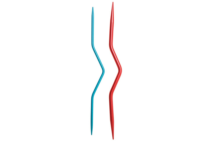 KnitPro Aluminium Metal - Cable Stitch Needle Bent 2.50 & 4mm