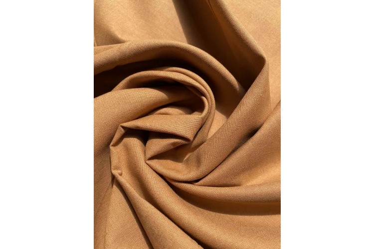 Caramel 100% Cotton, Plain 