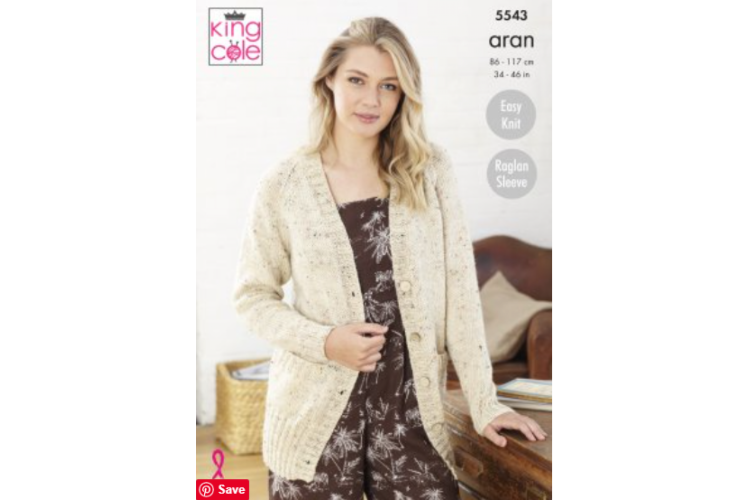 Cardigan & Sweater : Knitted in Fashion Aran - 5543